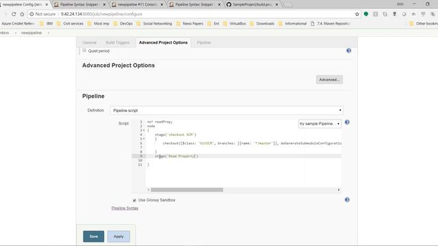 Jenkins How to Read JAVA properties in Jenkinsfile (Pipeline As Code) Part 6 смотреть онлайн
