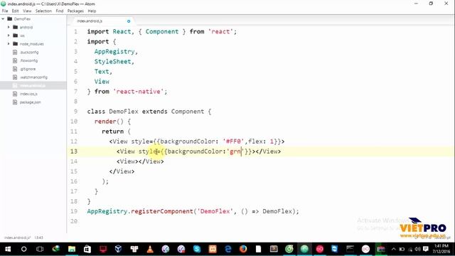 React Native 18 - Flex смотреть онлайн