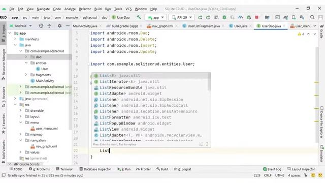 SQLite CRUD Operation Android | Room Library | Creating Entity, Dao and Database Class - Part 2 смотреть онлайн