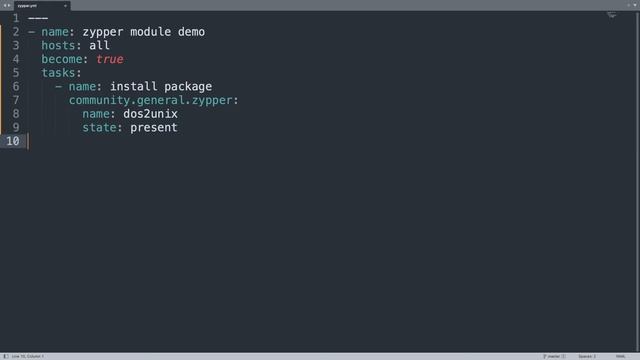 Install a package in Suse-like systems - Ansible module zypper смотреть онлайн