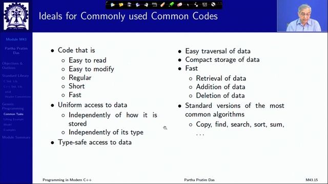 Lecture 43 C++ Standard Library Part 1 Generic Programming смотреть онлайн