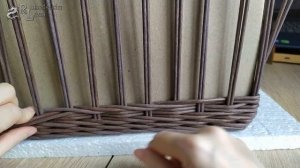 №46 Узор простой , но красивый из бумажной лозы