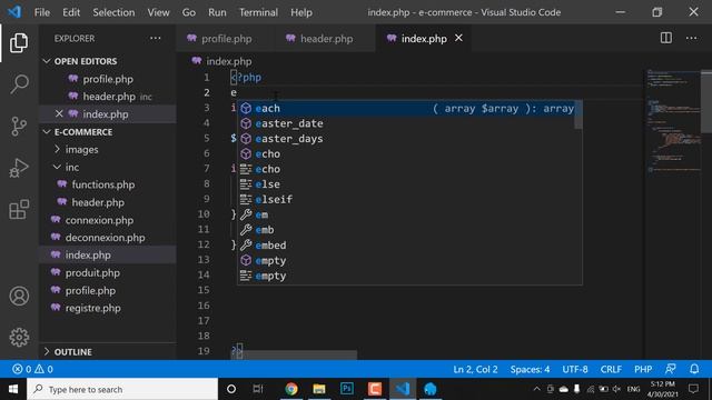 17- E-commerce Website Training-HTML-CSS-Mysql-PHP : Day 17 смотреть онлайн