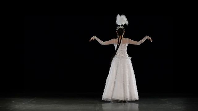 Kazakh dance-"Akku". Nazgul Zhussupova смотреть онлайн