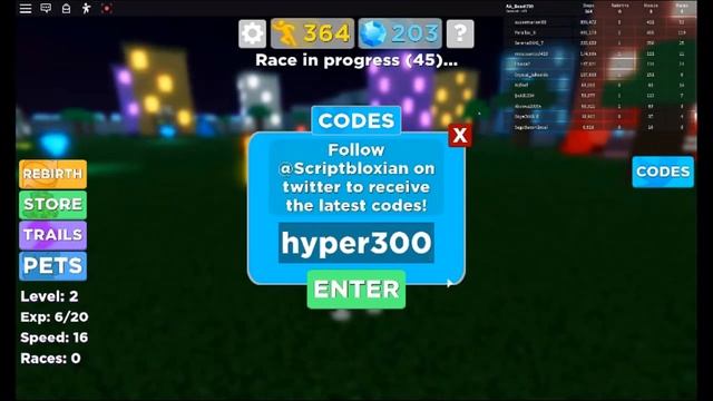 Codes for legends of speed Roblox смотреть онлайн