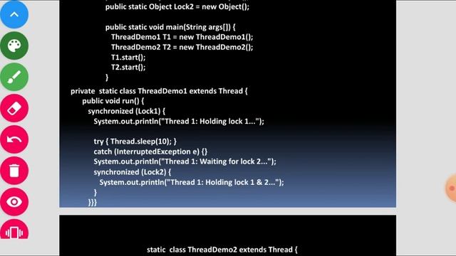 Deadlock in java смотреть онлайн