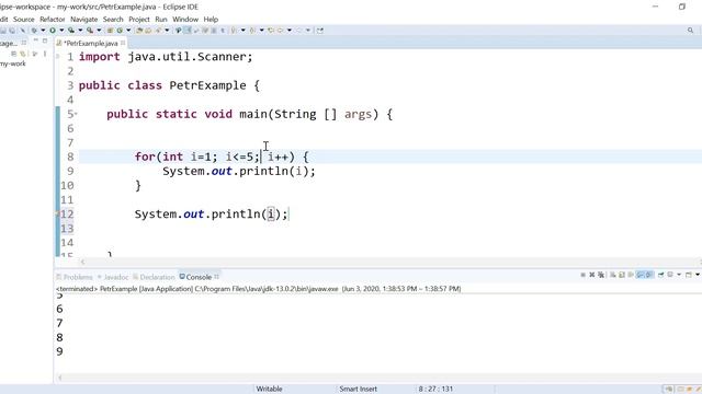 Variable Scope in For Loops in Java смотреть онлайн