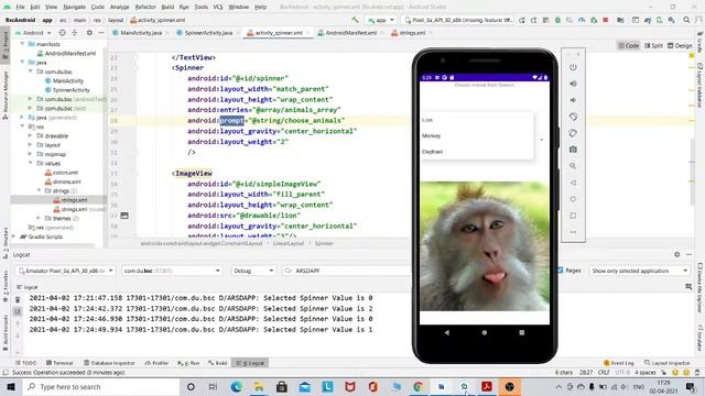Android Practical 3 | Change image on selection of items from Spinner смотреть онлайн