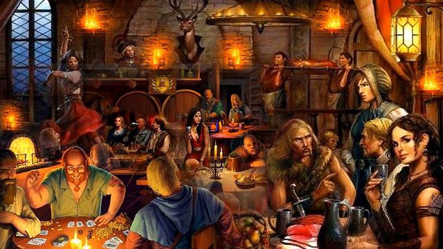 Cozy Tavern |  Medieval Tavern - Inn Ambience