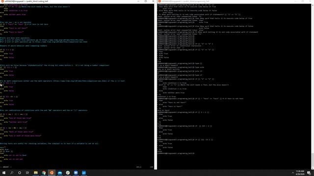 Using If Statments in Bash смотреть онлайн