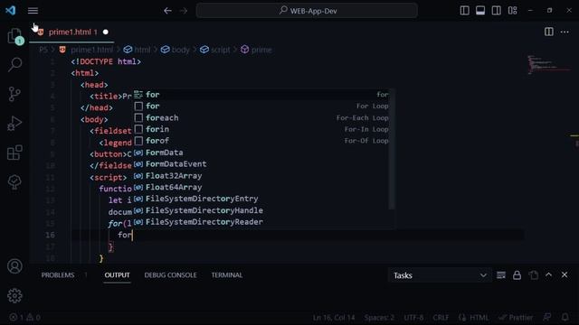 Write a JavaScript program to display all the prime numbers between 1 and 100 || FYBSC-IT Practical смотреть онлайн