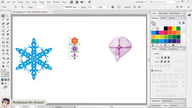 일러스트레이터 강좌 #43. [Transform] 효과로 대칭형태 만들기 смотреть онлайн