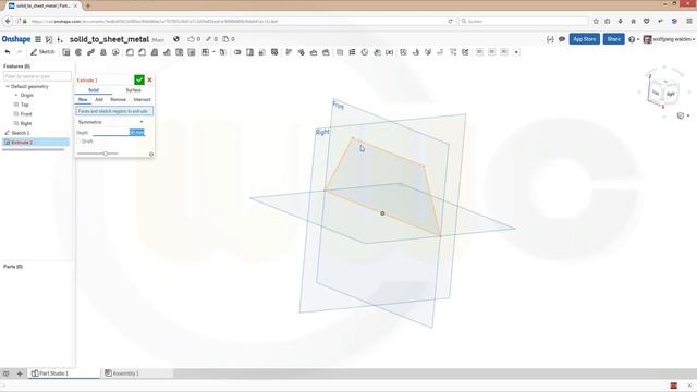 S.2 Solid to Sheet Metal -Onshape Sheet Metal Training смотреть онлайн