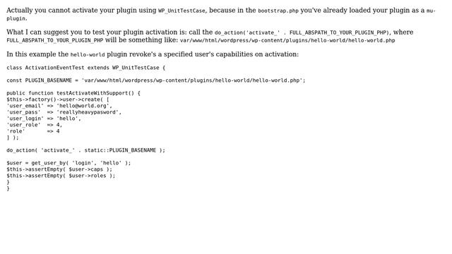 Wordpress: PHPUnit test plugin activation (2 Solutions!!) смотреть онлайн