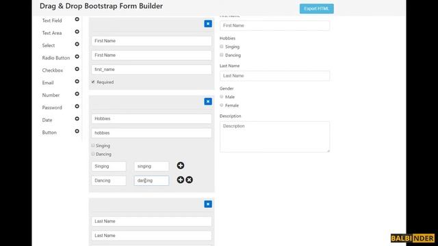 Drag & Drop Bootstrap Form Builder смотреть онлайн