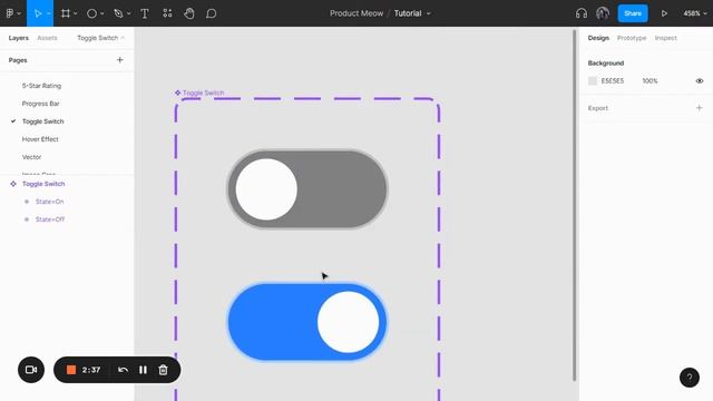 How To Create Toggle Switch Button On Figma смотреть онлайн