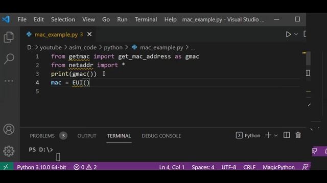 MAC addressing in Python смотреть онлайн