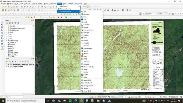 24. QGIS - QuickMapServices, nopeuta karttatyöskentelyä смотреть онлайн