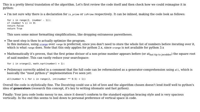 Code Review: isPrime functions in Python and Java (3 Solutions!!) смотреть онлайн
