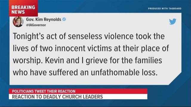 State leaders react to shooting outside Cornerstone Church in Ames смотреть онлайн