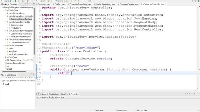 Spring Boot: @ManyToMany Mapping & Custom queries Example || Thiru Academy in Telugu смотреть онлайн