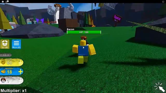 БАКОН ПРОТИВ МЕГА НУБА ! ТОП СИМУЛЯТОР В РОБЛОКС ПО РУССКИ GUGU GAMES Mega Noob Simulator смотреть онлайн