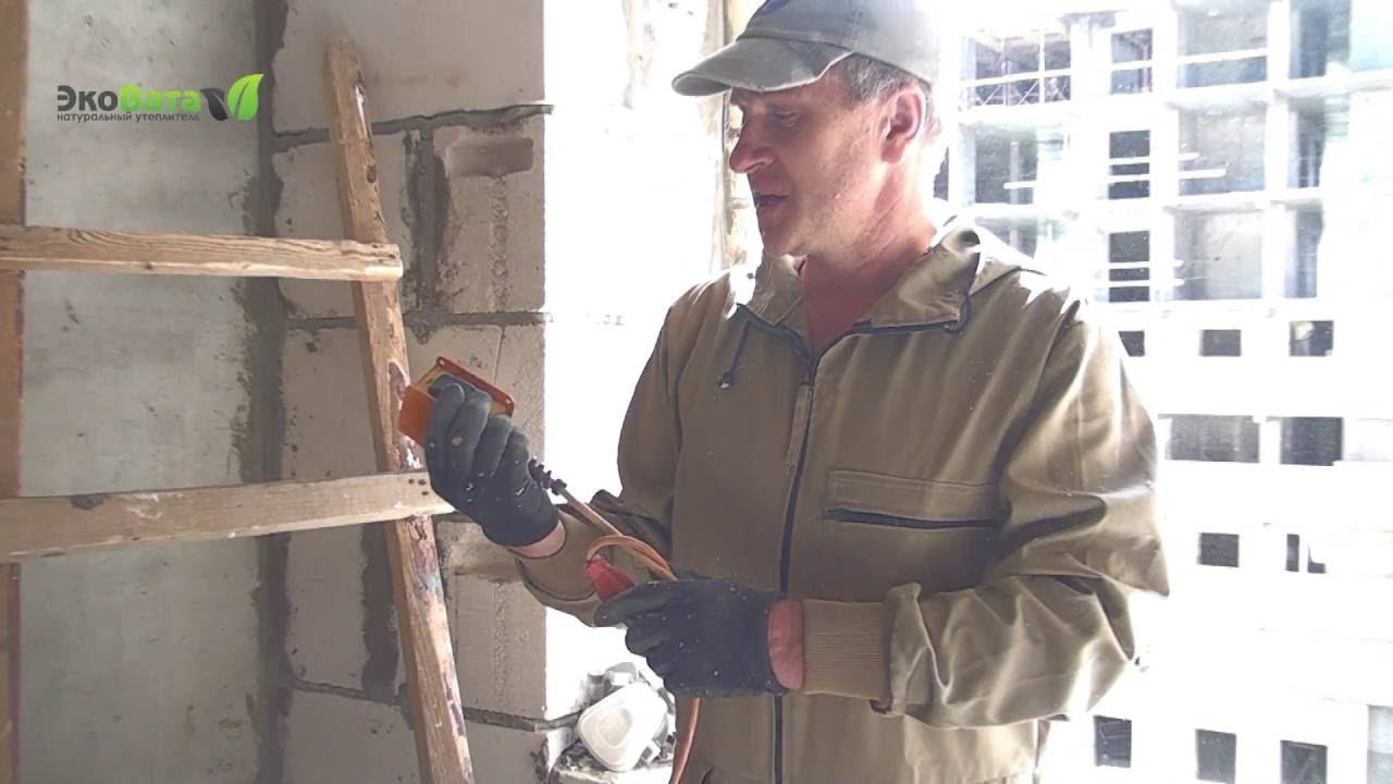 Монтаж Эковаты компанией "ТриАсС" Чебоксары. Смотрим наглядно. смотреть онлайн