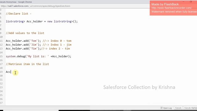 APEX Collection - List, Set & Map смотреть онлайн