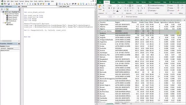 Excel VBA Macro: Highlight All Blank Cells (in a Dynamic Range) смотреть онлайн