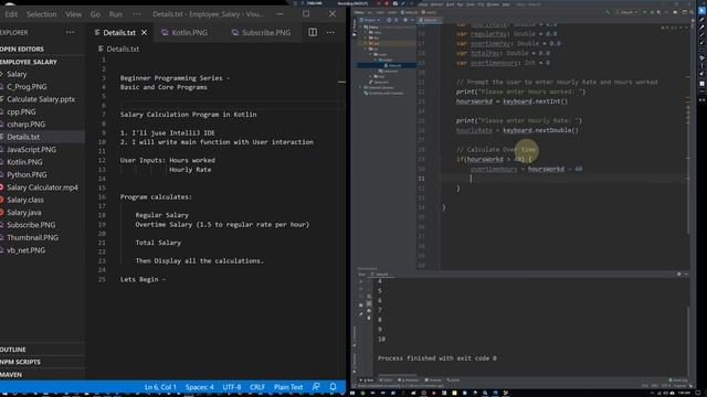 Kotlin Employee Salary Calculator смотреть онлайн