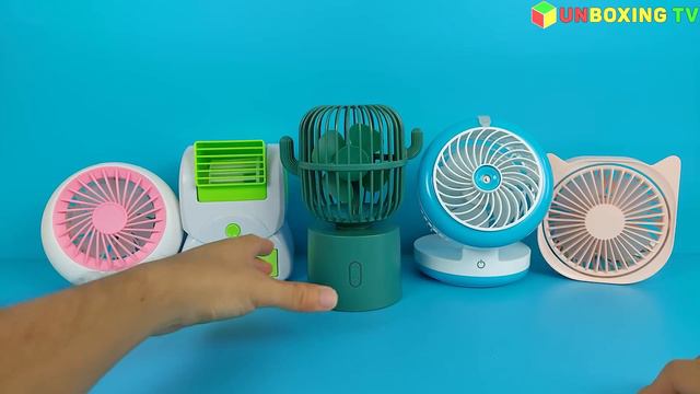 Mini Fan - Cactus Fan USB Shaking Head & Oscillating, Humidifier Misting | Unboxing And Review смотреть онлайн