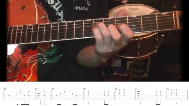 How to play "Drink that bottle down" - Stray Cats -（タブ譜付） смотреть онлайн