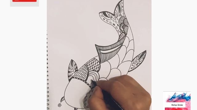 Easy Zentangle patters | Doodling Animals | for beginners смотреть онлайн