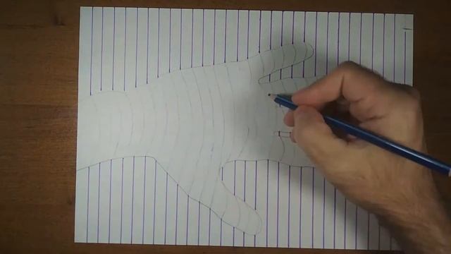 Как нарисовать руку 3д иллюзию на листке бумаге смотреть онлайн