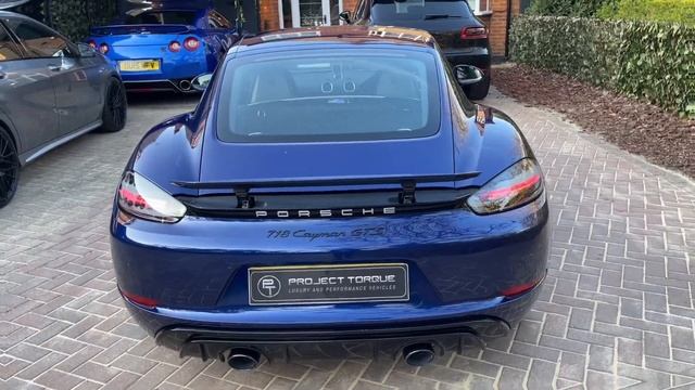 2022 Porsche 718 Cayman 4.0 GTS Manual. Gentian Blue Metallic. What An Epic Sports Car!