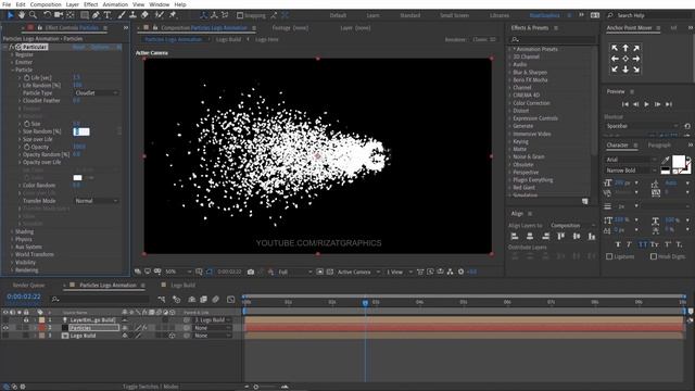 Particles Logo & Text Animation in Adobe After Effects | Fast & Easy Tutorial смотреть онлайн