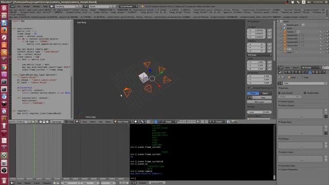 [Python] Test di script per Blender tipo Camera Morph смотреть онлайн
