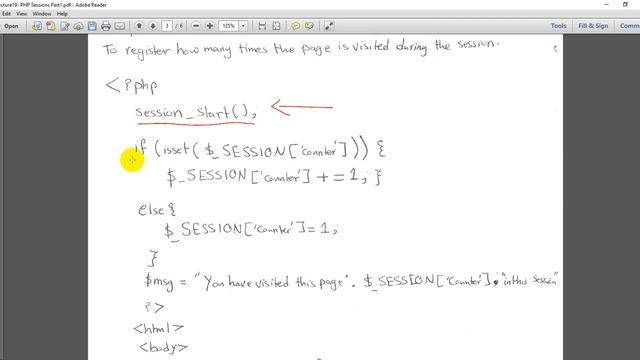 PHP Session смотреть онлайн