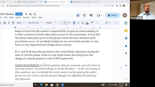 Becker 2023: AUD 2 Review Session смотреть онлайн