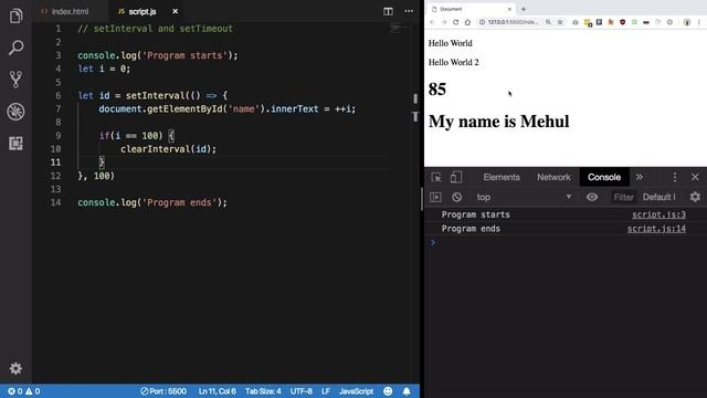 Basic JavaScript #37: clearTimeout and clearInterval смотреть онлайн
