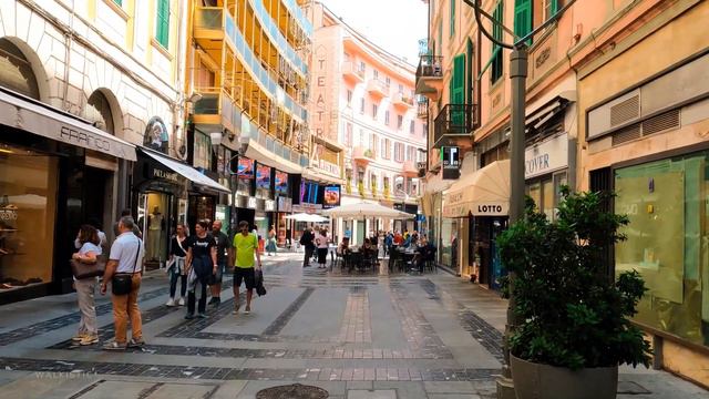 Sanremo, Italy. Walking Tour Around The Festival City. Feel The City Of Flowers Like You Were There