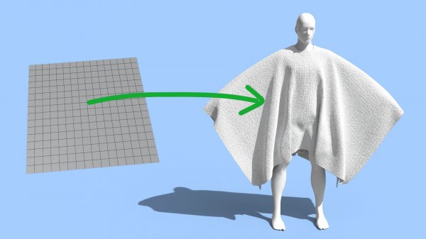 Основы симуляции ткани в Blender 3d