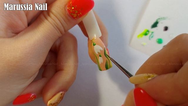 Дизайн ногтей ПОДСНЕЖНИКИ ! Рисуем вместе ПОДСНЕЖНИК ! Весенний дизайн! ВИДЕОУРОК! Nail Design idea смотреть онлайн