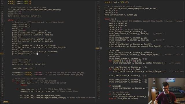 Some LibC String.h Functions and Editor Improvements - Amateur OS Dev (in C) смотреть онлайн