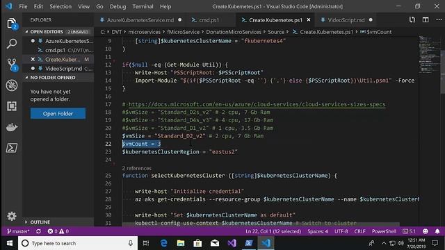 01 Azure Kubernetes Cluster Creation смотреть онлайн