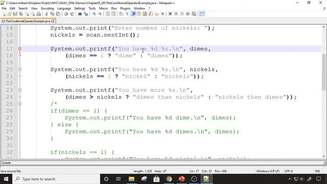 Java 1 Online, [6.02] More Conditionals and Loops: The Conditional Operator смотреть онлайн