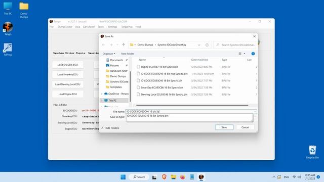 Toyota Dump Editor - Synchronization Of ID Code Box, Smartkey ECU, Steering Lock ECU & Engine ECU
