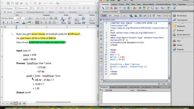 Lab 4 Q1 Part 2 Simple Calculation using PHP смотреть онлайн