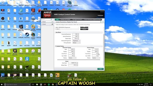 How to create a custom resolution using AMD Catalyst for CS:GO! смотреть онлайн