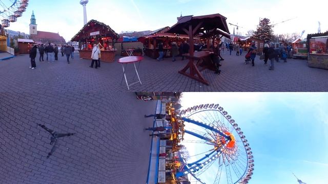 #360video: Weihnachtszeit am Roten Rathaus, Berlin смотреть онлайн